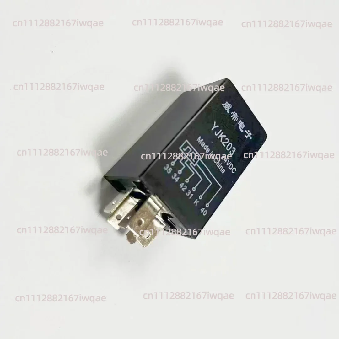 for Wiper intermittent controller YJK203 six plug 24V suitable for Xiamen Jinlong bus relay
