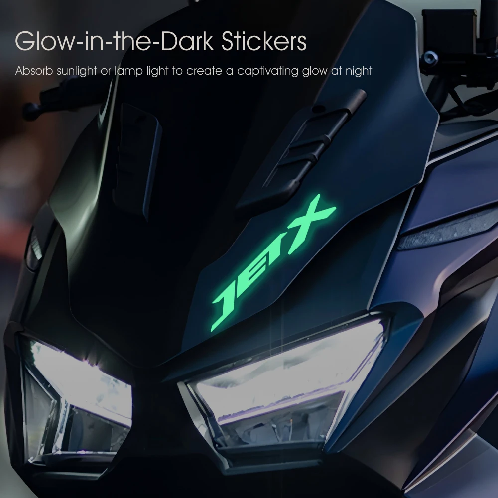 Motorcycle Glow Stickers Waterproof Decal for SYM Jet X 125 Accessories Jetx 150 200 X125 X125 X150 Jetx125 Jetx150 2022 2024