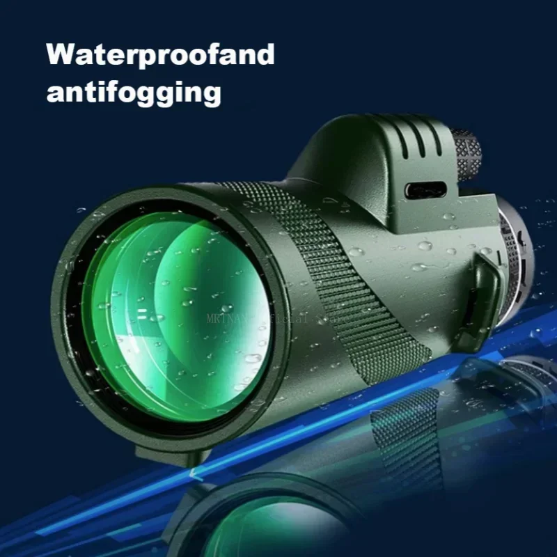Telescopio monocular portátil HD de largo alcance con trípode y soporte - imagen 5