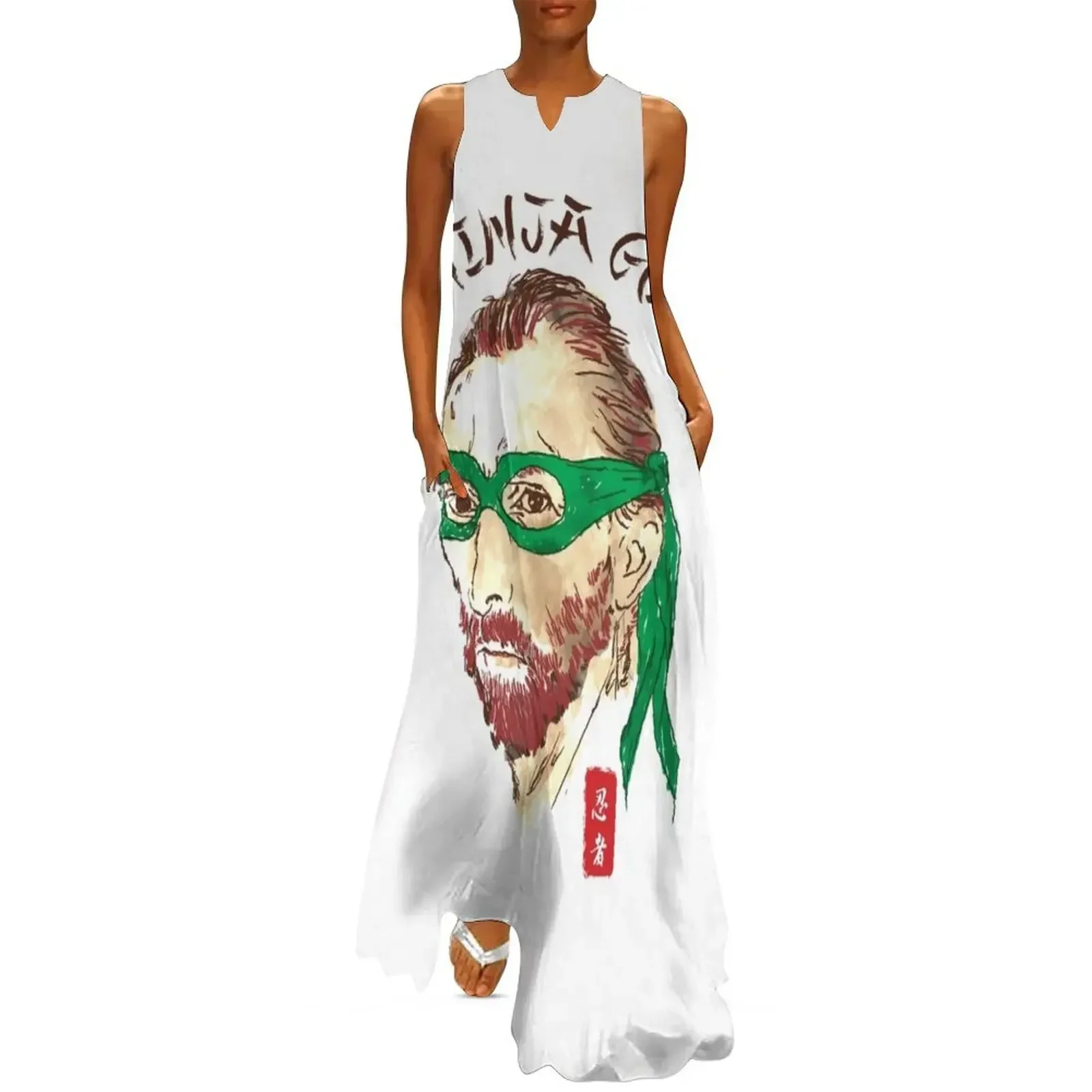 

Go Ninja Gogh Long Dress summer women's suit summer clothes for women Dresses gala Cocktail of dresses Dress