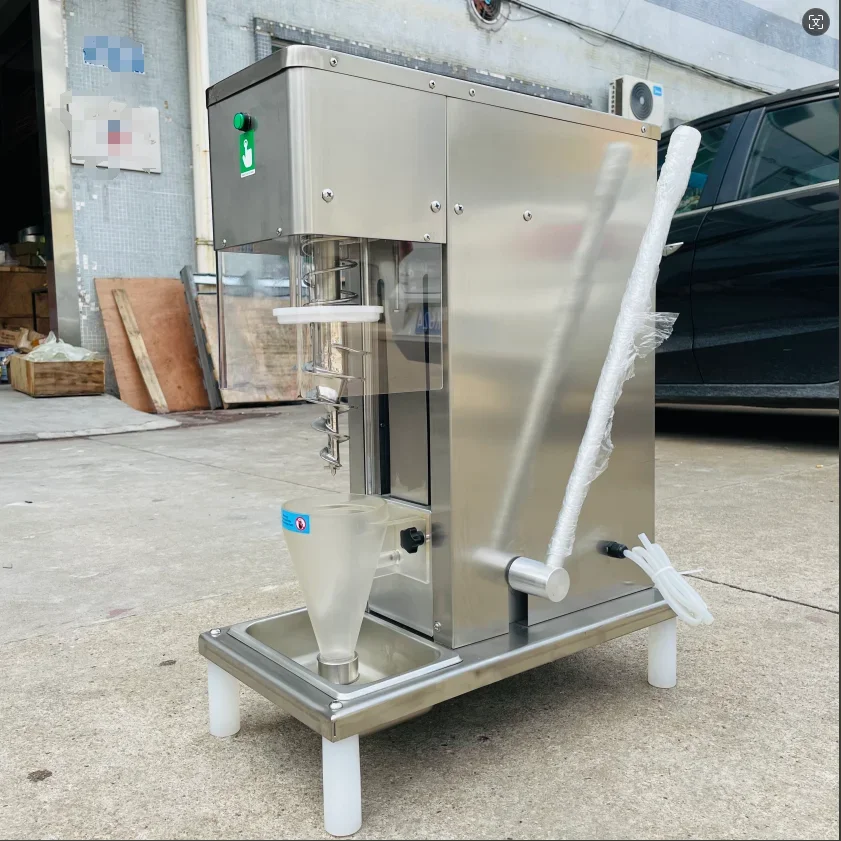 220V 60HZ 750W Ice Cream Mixer, Available in Manual and Fully Automatic Versions, for Ice Cream, Yogurt and Cream Mixing