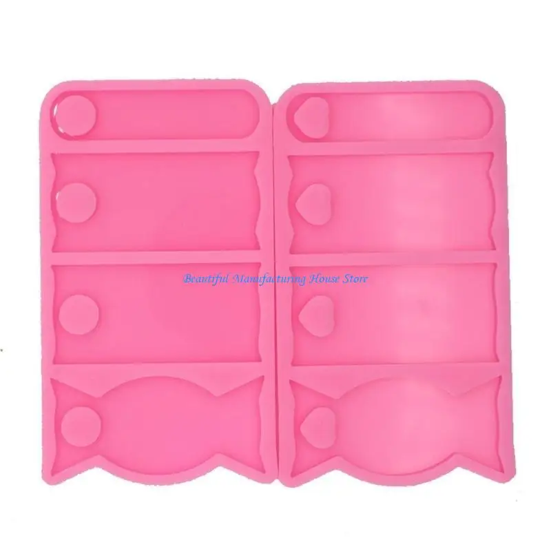 E56A Надежная силиконовая чашка, именная табличка, крышка, этикетки, формы для литья из эпоксидной смолы «сделай сам»