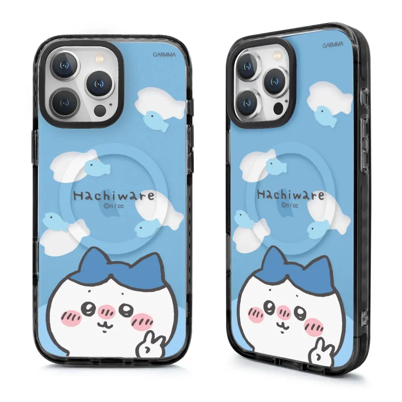 Chiikawa Magnetic Phone Case for iphone 17 Pro Max 16 15 14 13 12 Cartoon Usagi Momonga Hachiware Magsafe Wireless Charge Cover view 5