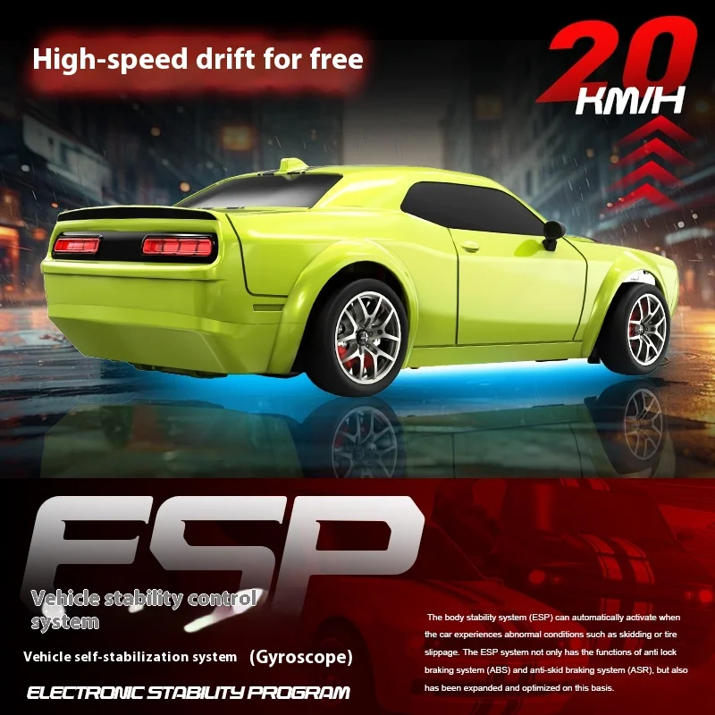 

Dodge масштаб 1:20, автомобиль для дрифта с дистанционным управлением, 2,4G, полностью пропорциональный гироскоп, игрушка в подарок, популярная новая радиоуправляемая модель автомобиля для развлечений