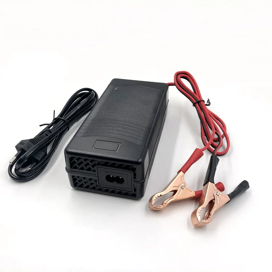 Ładowarka 14,6 V 10 A do akumulatora 12 V LiFePO₄ Zasilacz zewnętrzny Lampa wędkarska Lampa ksenonowa Akumulator Szybkie ładowanie z zaciskiem krokodylkowym — zdjęcie produktu 6