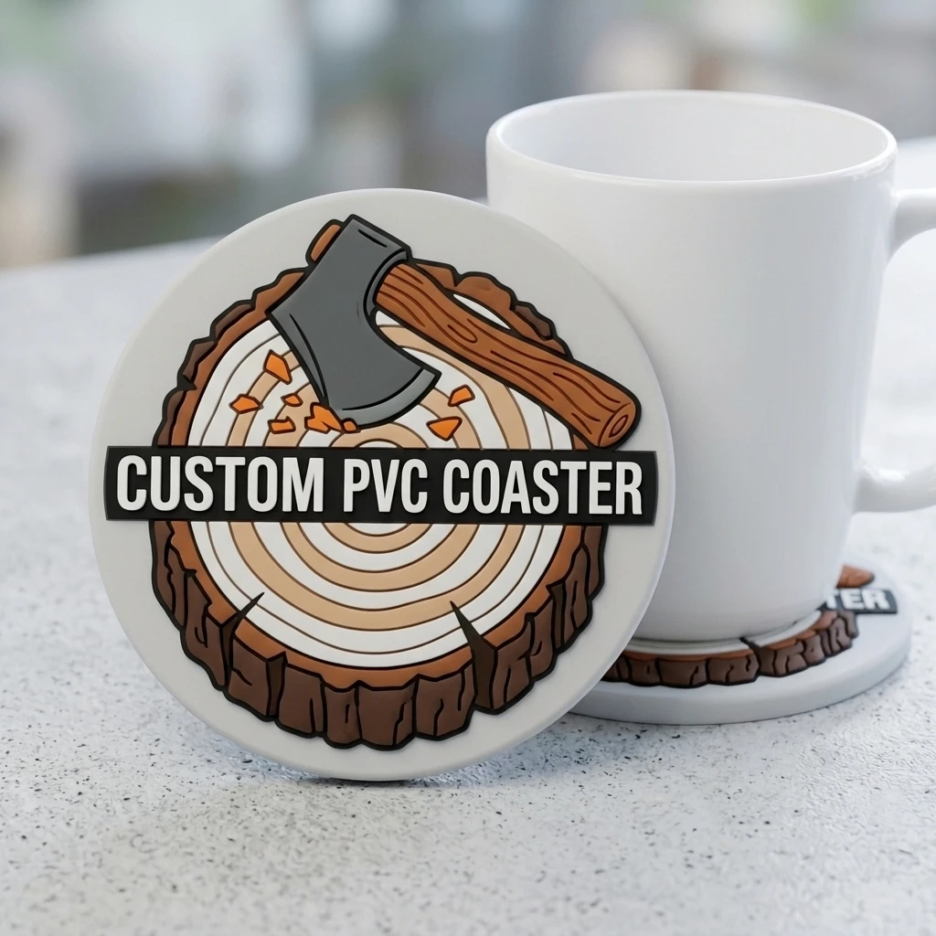 Home Decor Logo - Customized Logo Round Cup Coaster Soft