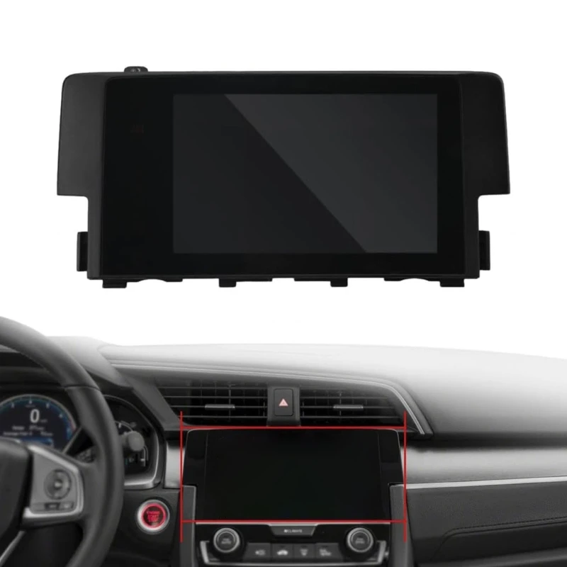 Y4UA Integrated-Frame Car Radio Screen 39710-TBA-305 for 2016-2018 Systems Using 39710-TBA Parts, LCD Touch Display to Replace