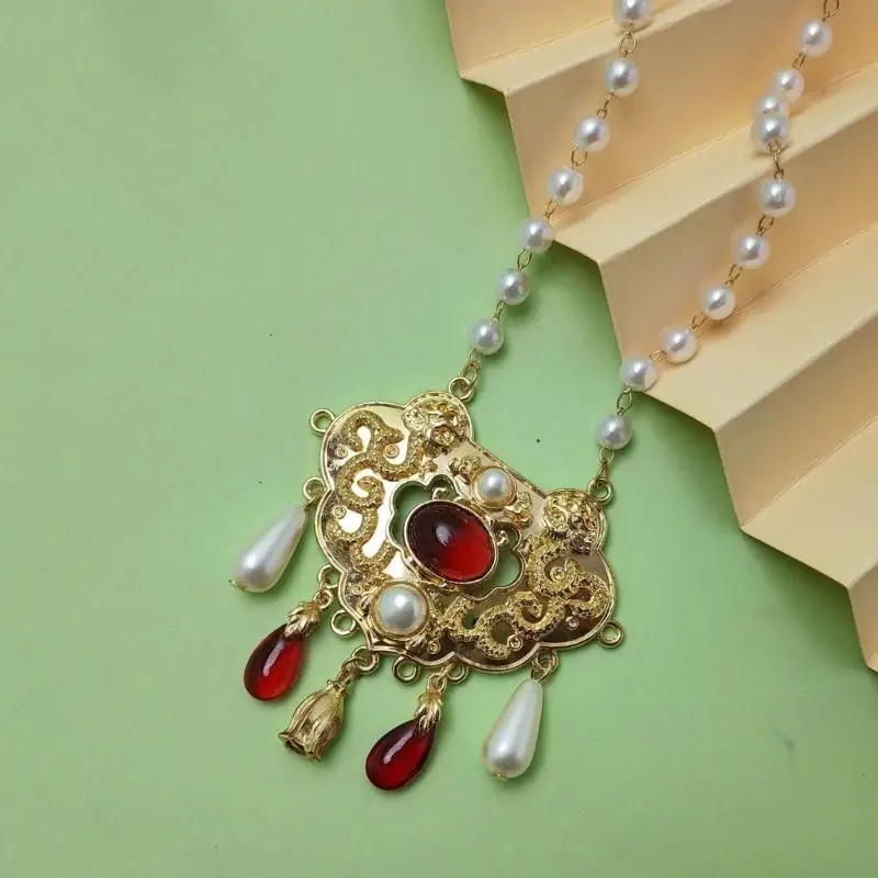  Delicate Artistic Chinese Necklace Exquisite Neckchains for Cultural Enthusiasts