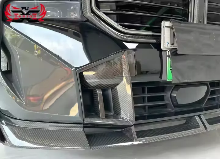 لسيارات BMW XM G09 LD طقم الجسم المصد الأمامي من ألياف الكربون الجافة
