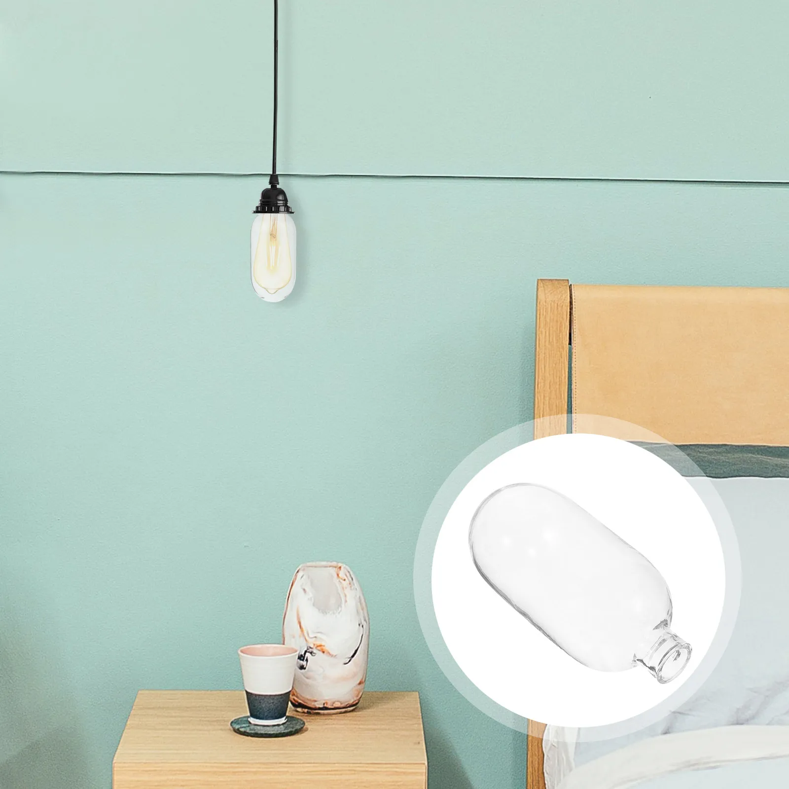 

Стеклянный плафон для подвесных потолочных светильников, прозрачное стекло, простая установка, износостойкий, для гостиной