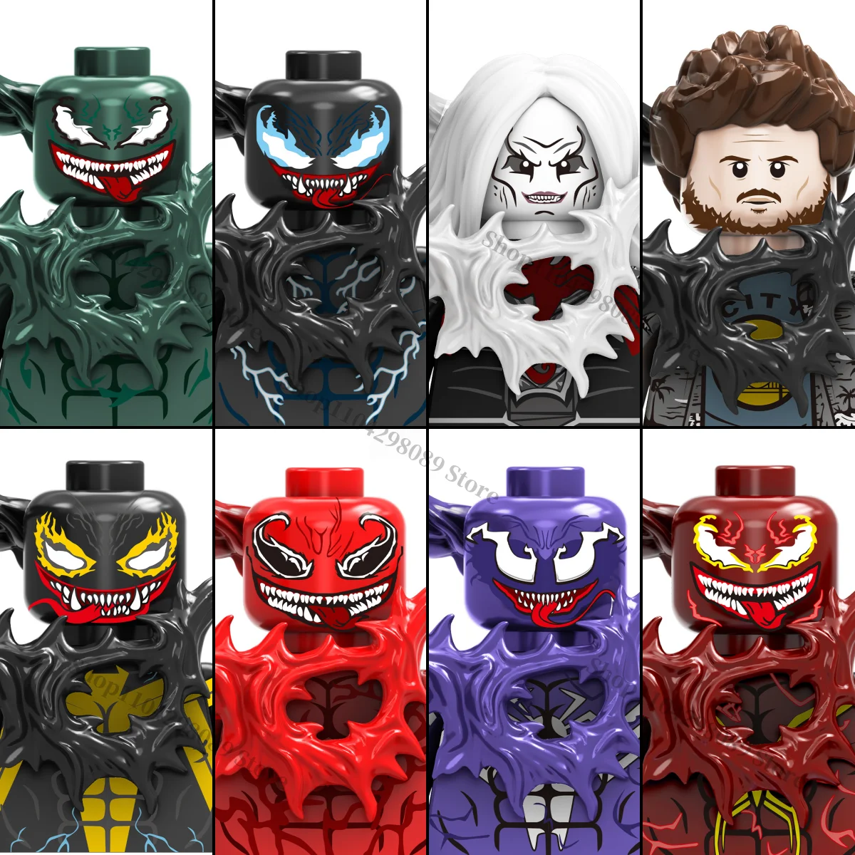 

Marvel Superhero TV6210 anime characte Venom Building blocks children's mini brick toys holiday birthday gifts