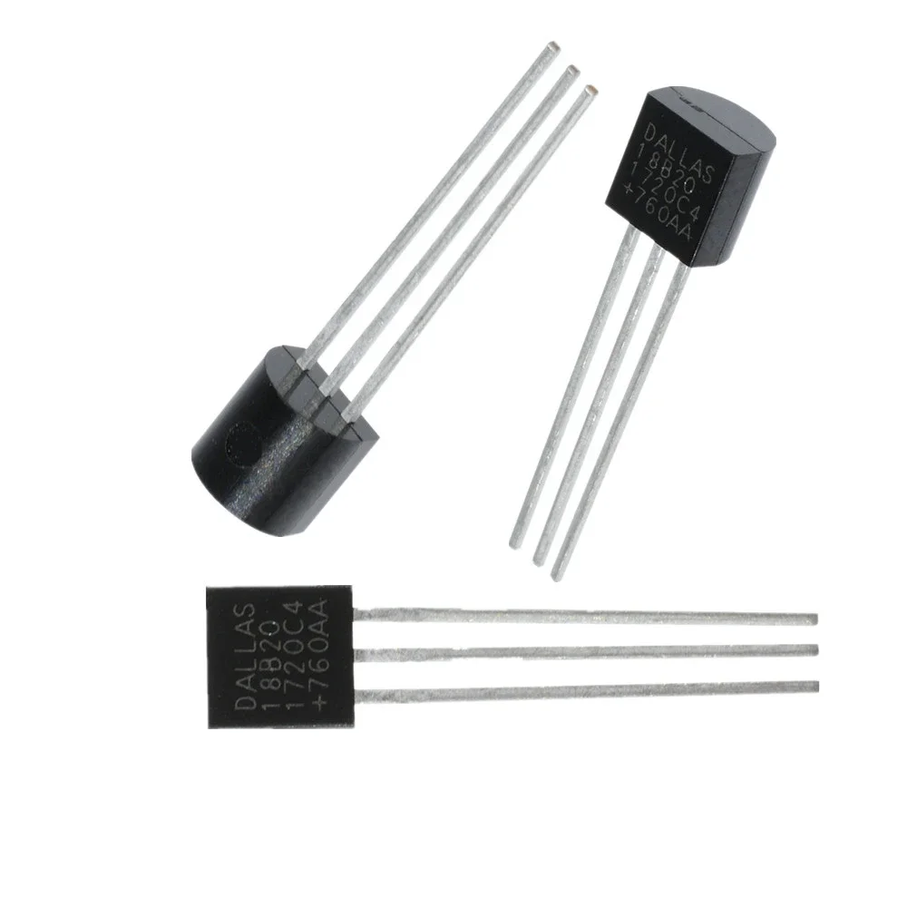 5/10PCS DS18B20 Temperature Sensor Electronic Chip TO-92 18B20 chips IC DIY Electronic Digital Thermometer -55°C to 125°C