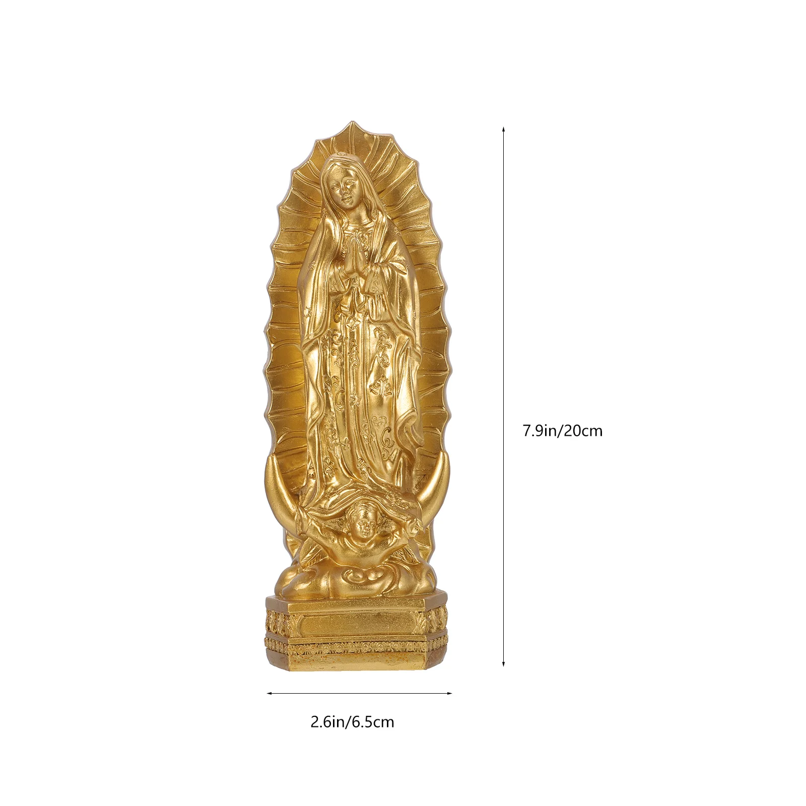 

Resin Mary Statue Religious Decor Mini Goddess Desktop Ornament For Home Church Decoration Catholicism Adornment