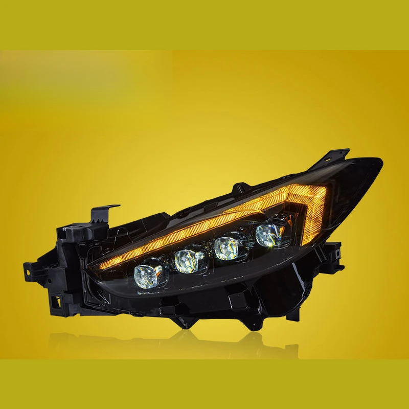 

For Mazda 3 Axela 2017-2019 - Modified Headlight Assembly Left & Right Pair Set, LED DRL & Sequential Turn Signal