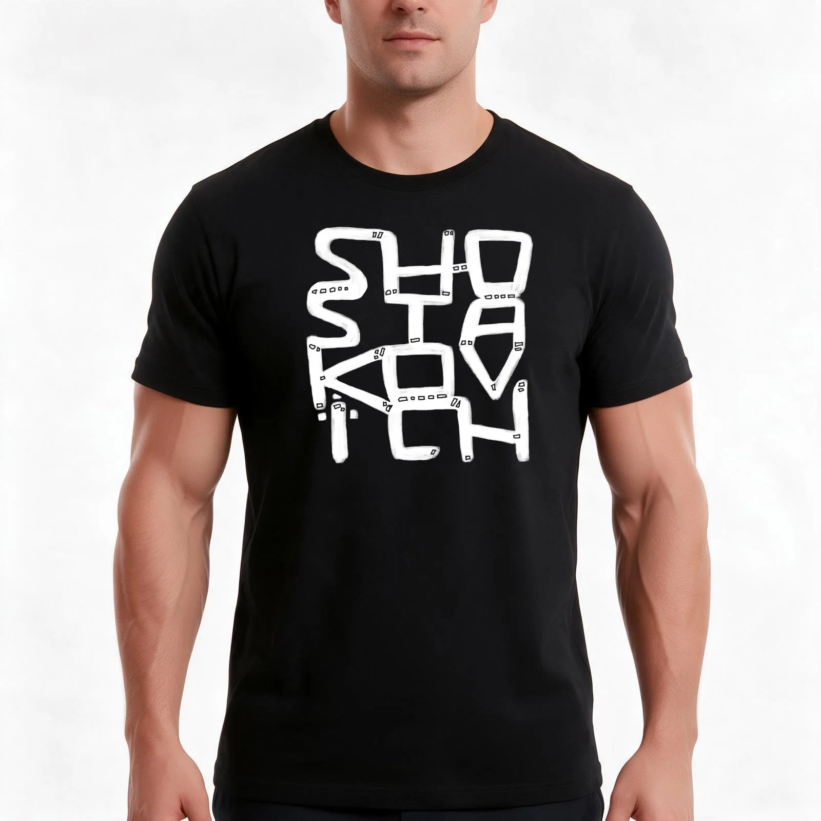 Russian Composer Shostakovich T-Shirt Summer Casual Cotton Tee Oversized Streetwear Tops Vintage Graphic Print 100% Cotton