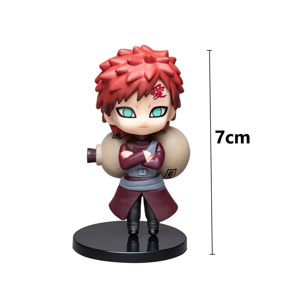 Nowy 12 sztuk/zestaw Anime rysunek Naruto Shippuden Hinata Sasuke Itachi Kakashi Gaara figurka Q wersja pcv figurki zabawki prezent