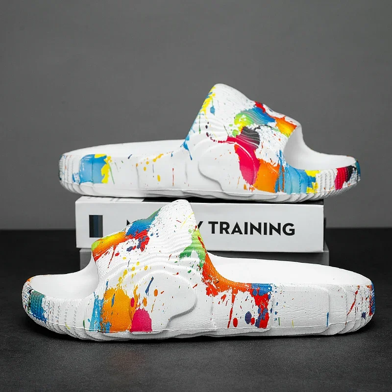 Sommer Männer Schuhe Hausschuhe Strand Outdoor EVA Nicht-Slip Rutschen Damen Mode Wohnungen Flip-Flops Casual Sandalen Luxus Haushalt