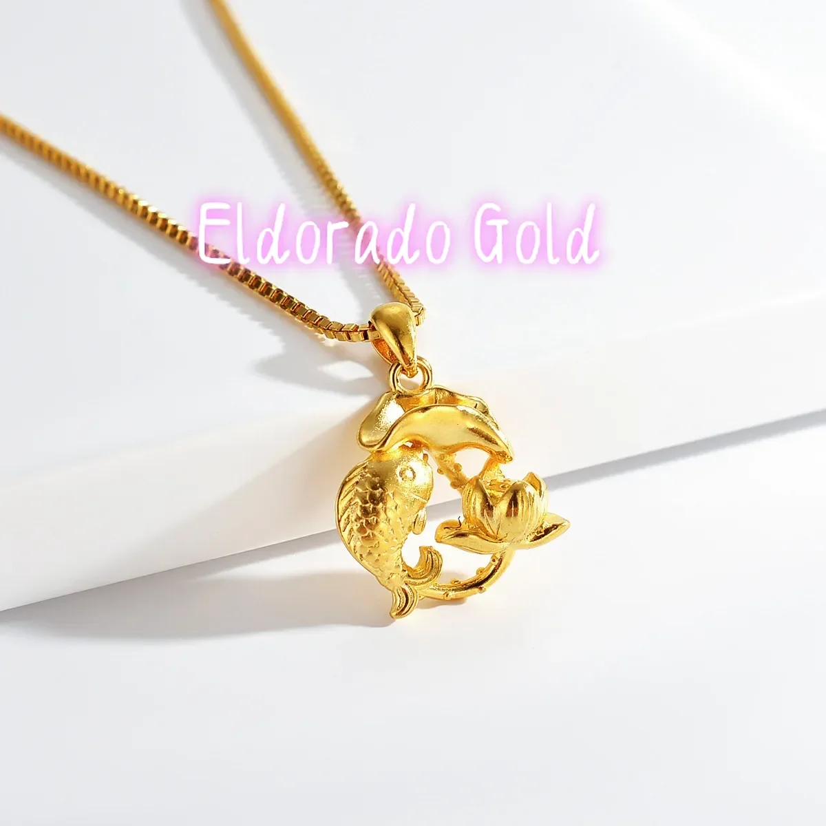

Золотой кулон Eldorado Gold 2025 AU999, полый, с изображением карпа кои, 24K, из настоящего золота, в ретро-стиле, с ароматом золотой рыбки, женский кулон