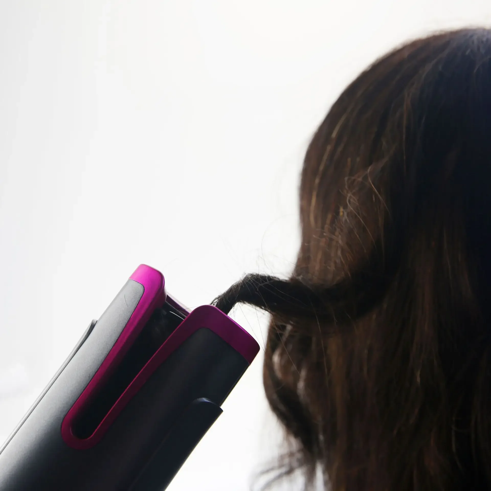 휴대용 자동 컬링 아이언 미니 충전식 전기 회전 헤어 스타일링 도구 살롱 액세서리 미용 도구