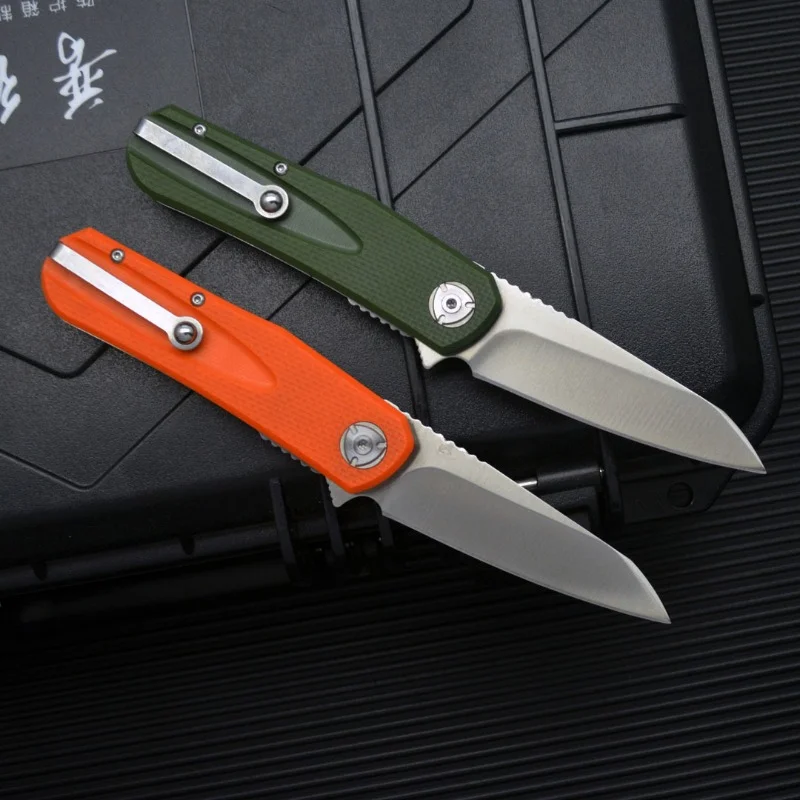 6535 Outdoor Camping Folding Knife 8CR13 Blade G10 Handle Pocket Survival Tactical Hunting Utility Fruit kitchen Knives EDC Tool