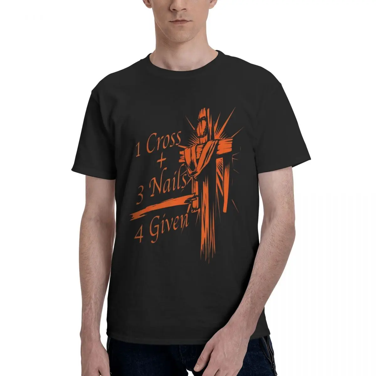 Cross Nails Gift Art Sports Kemp Casual Graphic T-shirts Top quality Leisure Eur Size