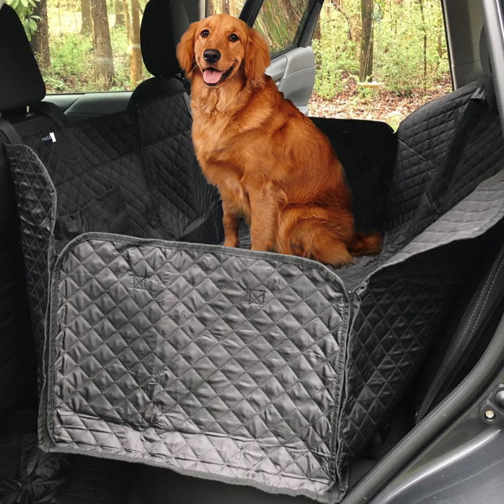 Dog Car Side Zipper Back Seat Cover Pet Travel Waterproof Car Hammock Cushion Mat Car Seat Door Protect  for SUV Truck