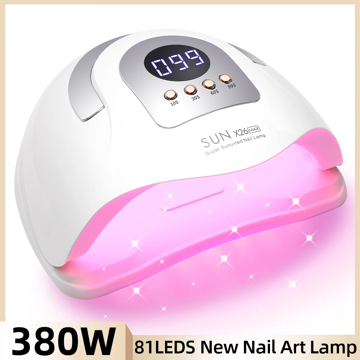 

SUN X20 MAX Nail Dryer Machine 320W UV LED Lamp for Nails 72LEDS Gel Polish Curing Manicure Lamp With Auto Smart Sensor Nail Art