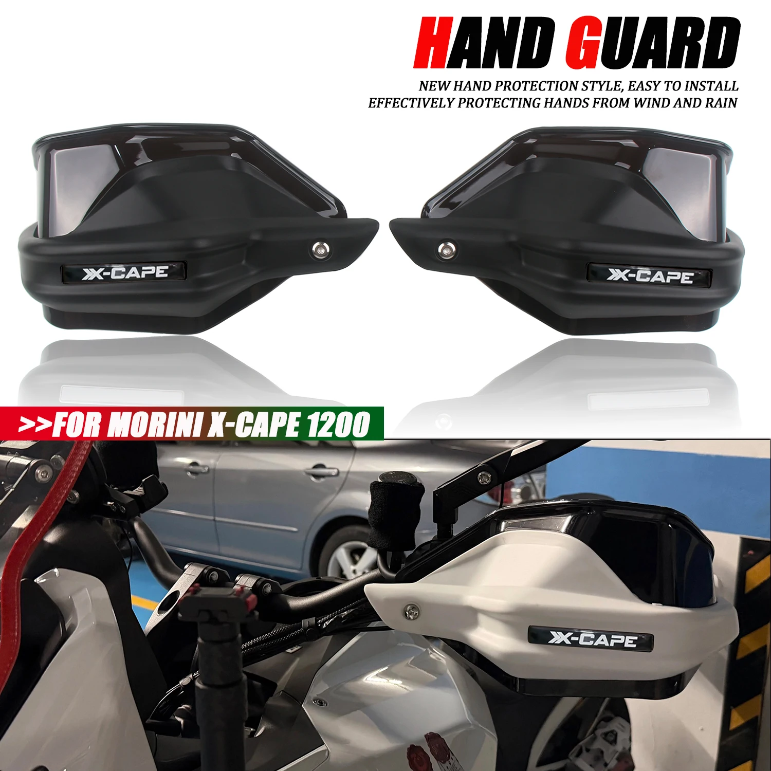 For Morini X-Cape 1200 X Cape1200 Motorcycle XCape1200 Handguards Handlebar Guards Windshiel Protective Cover Lever Protector