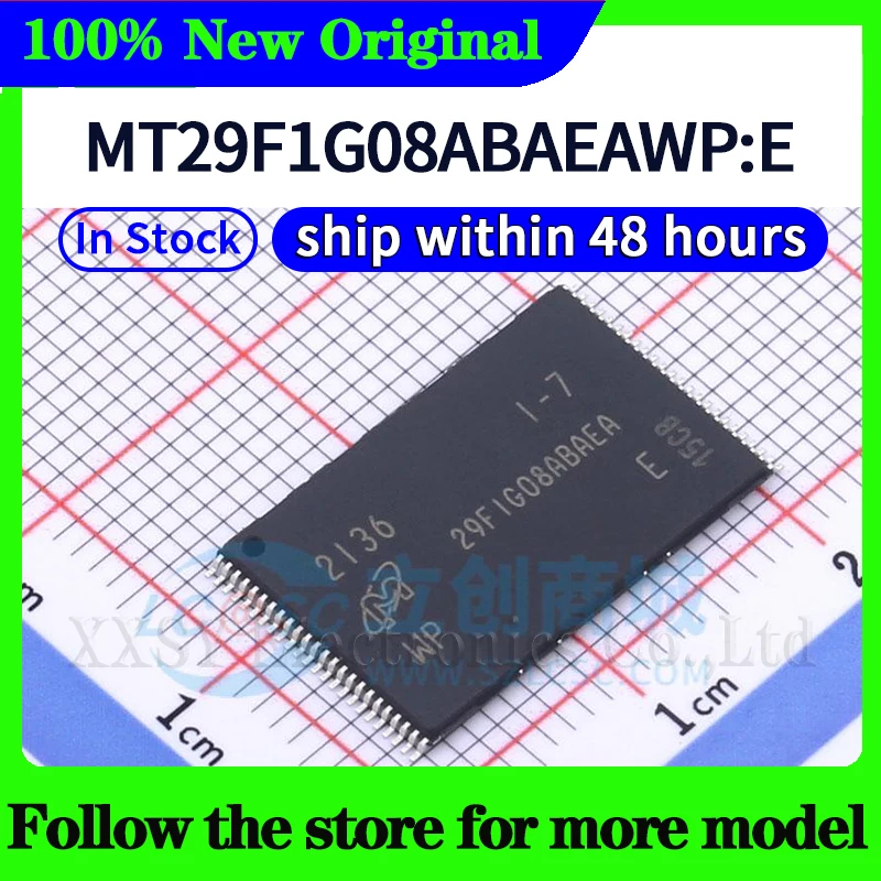 MT29F1G08ABAEAWP:E  MT29F1G08ABADAWP:D  MT29F1G08ABBDAH4:D  In stock 48 hours ship