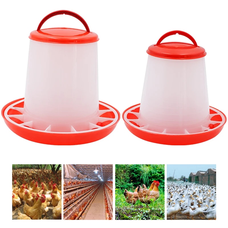 1/3/5/9Kg Automatic Chicken Feeder Bucket Rooster Hen Feeding Device 4