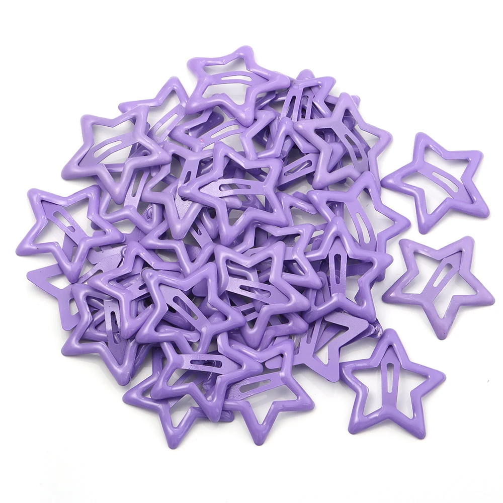 50 teile/los Metall Bunte Stern Haar Clips Dopamin BB Haar Clips Für Gebrochenes Haar Clip Pony Haar Clip Mädchen Y2K Stil haar Clips