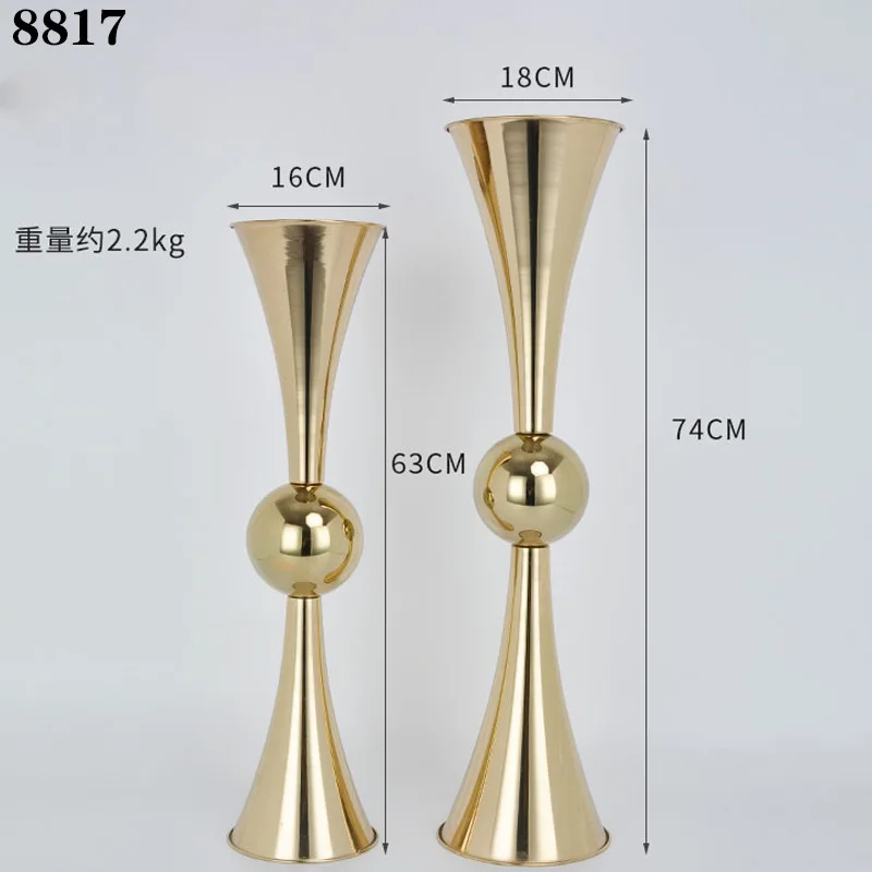 Factory  Versatile Tall Flower Holders Centerpiece Flower Stands Wedding Centerpieces Table Decorative  Flower Vase