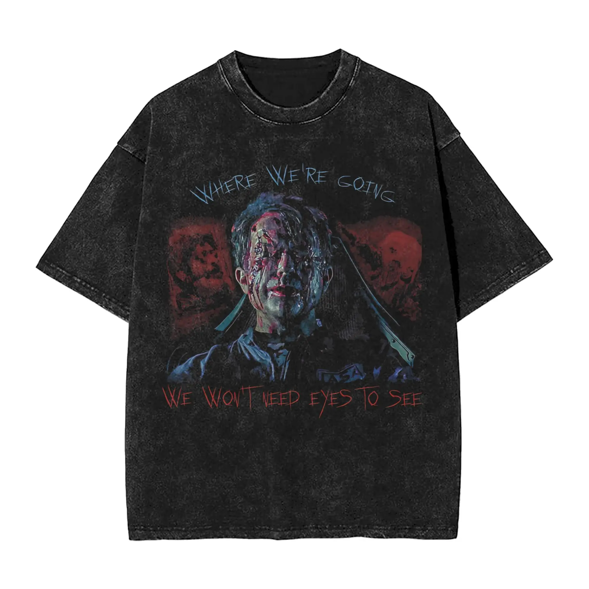 Event Horizon  T Shirt Hip Hop Washed Cotton Street T-Shirts  Novelty Men Women Streetwear Summer Tee Shirt