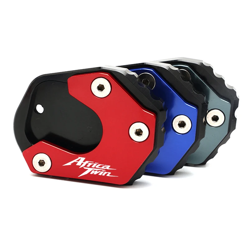 For Honda Africa Twin XRV750 XRV 750 Motorcycle Bike Kickstand Extender Foot Side Stand Alloy Extension Foot Pad Support Plate