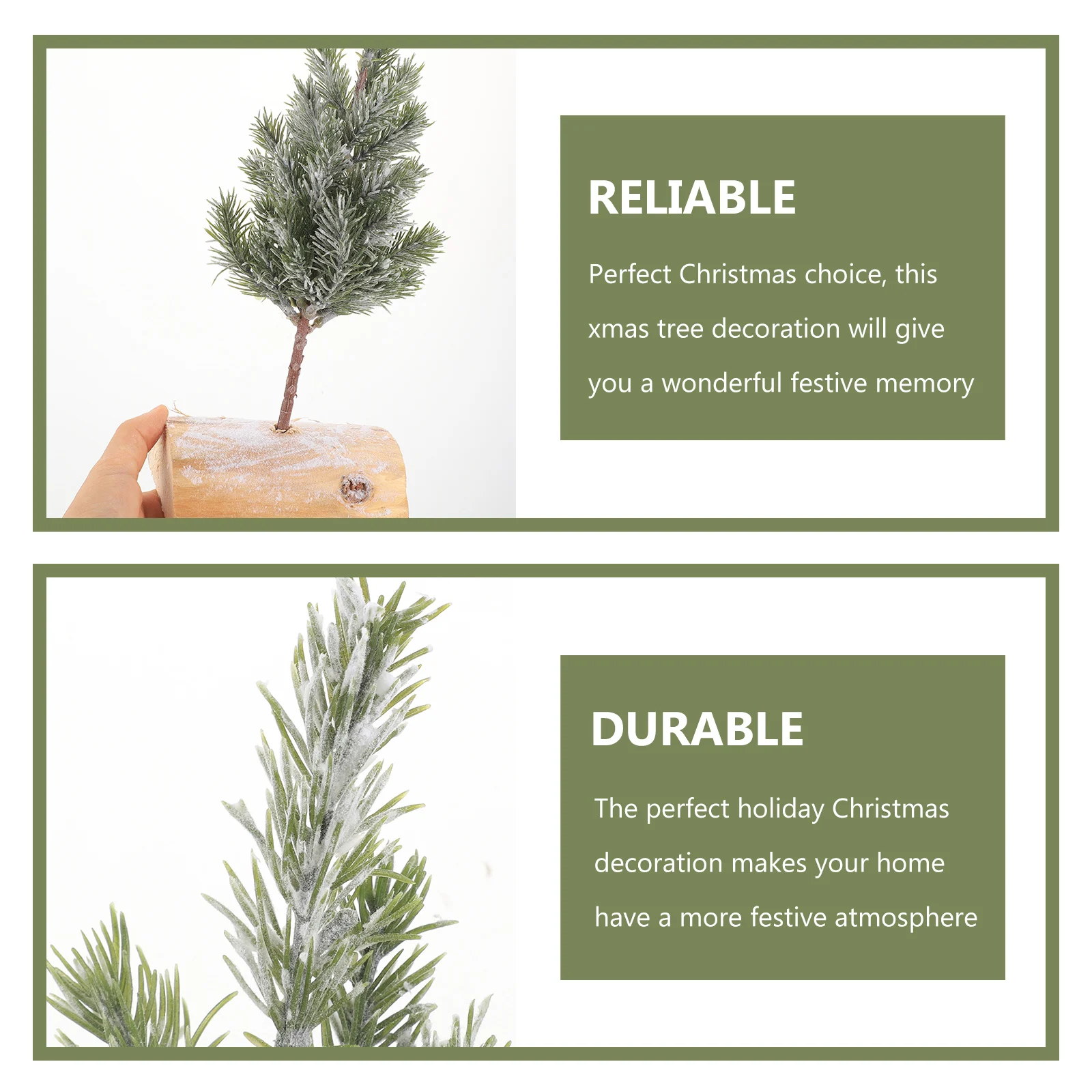 

Miniature Artificial Christmas Tree Decoration Desktop Pine Tree For Holiday Home Party Decor With Stable Base