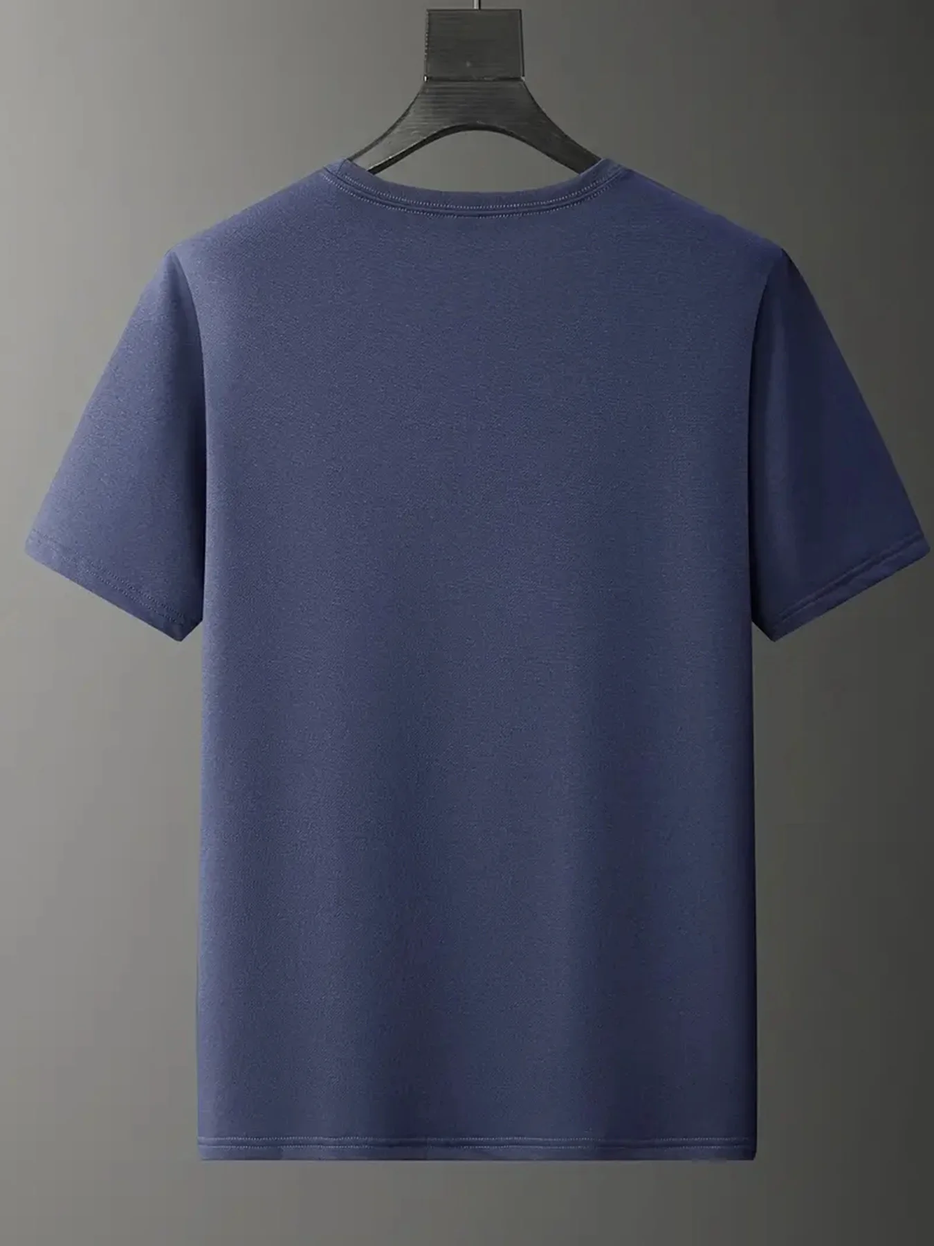 PAUSE Print Crew Neck T-shirt For Men, Casual Short Sleeve Top, Men's Clothing For Spring/Summer