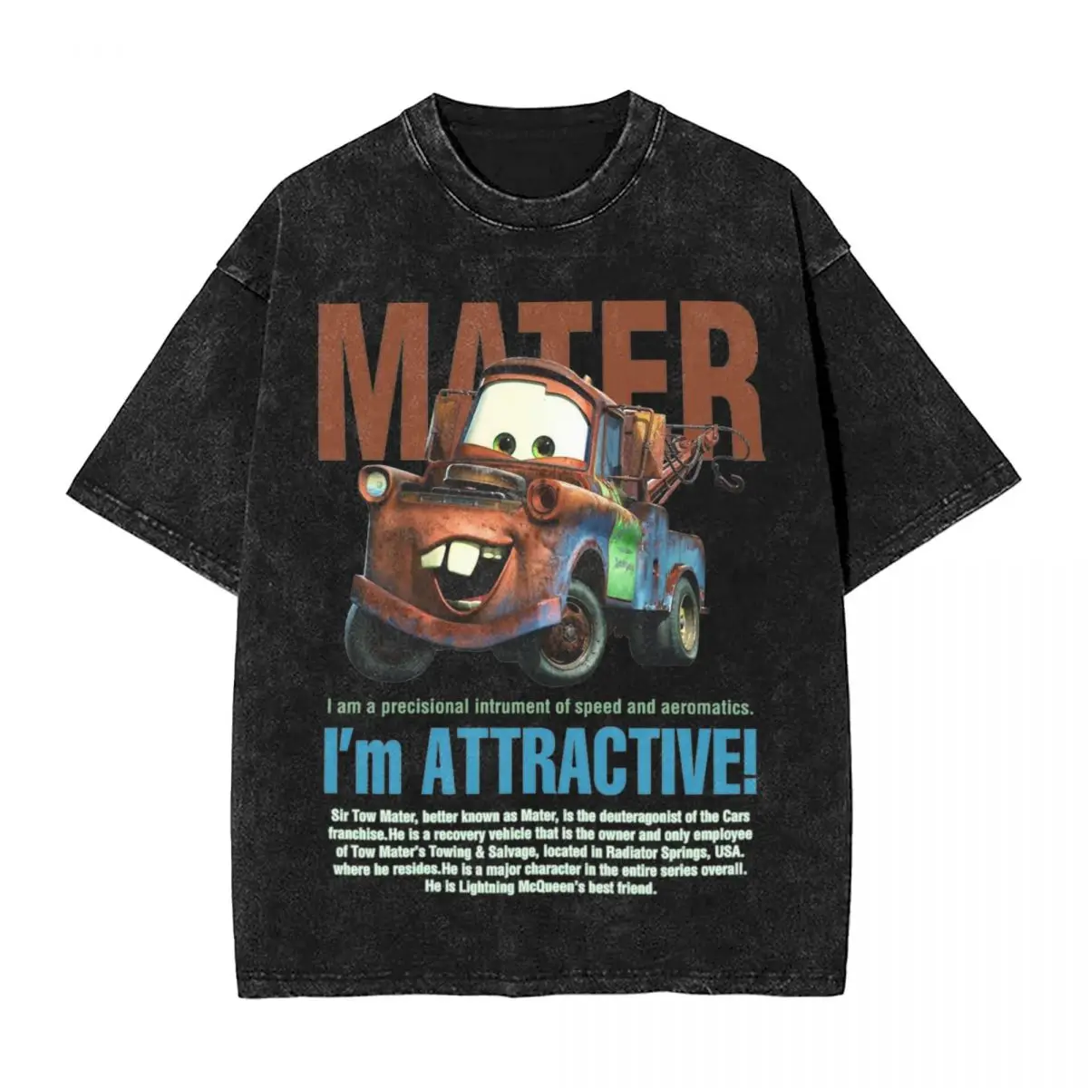 

Cars Mater Washed T Shirt Streetwear Hip Hop Casual T-Shirt Lightning Mcqueen Tee Shirt for Men Women Harajuku Summer