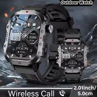Relojes inteligentes militares con GPS para hombre, linterna resistente al agua, rastreador deportivo para exteriores, llamada Bluetooth, reloj inteligente para hombre y mujer, 2025 Pk h12