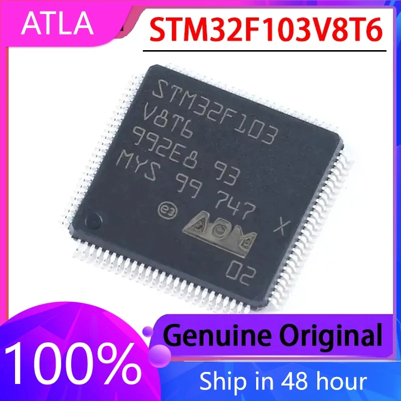 

1PCS Original STM32F103V8T6 STM32F103 LQFP-100 32-bit Microcontroller Chip