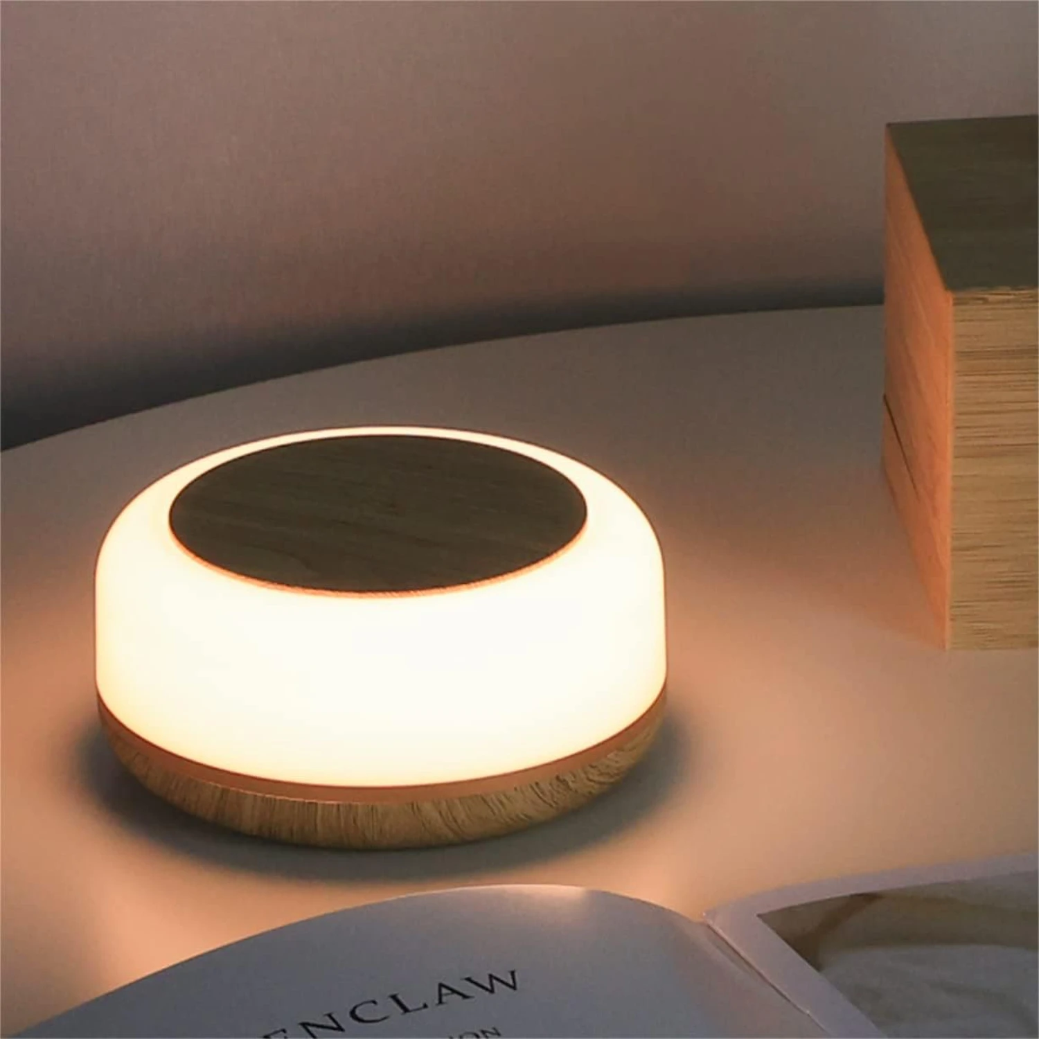 Long Lasting Rechargeable Baby Night Light - Touch Control Stepless Dimming Nursery Lamp - Calm Colors for Breastfeeding and Sle