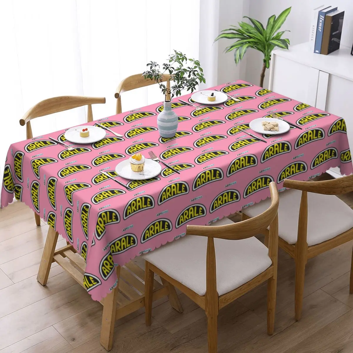 Arale Dr.Slump Anime Custom Rectangular Tablecloth Waterproof Table Cover for Dining Events Table Cloth