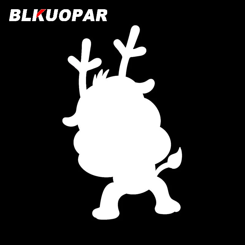 BLKUOPAR for Cartoon Deer With Mocking Facial Expression Car Stickers Creative Occlusion Scratch Decals Motorcycle Car Styling