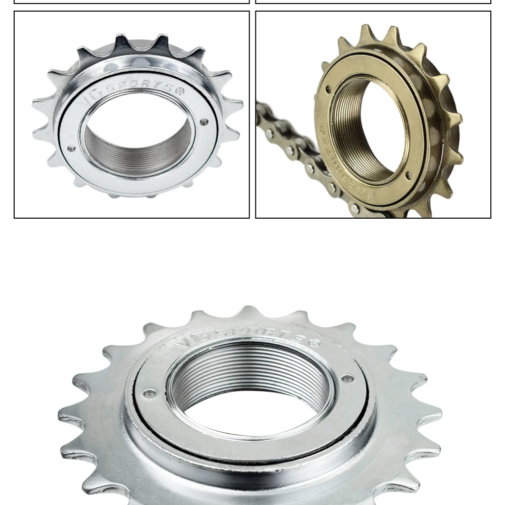 1pc VG Sport 16T/18T/20T/22T/24T 34MM Single Speed Fahrrad Freilauf Kettenrad Teil für BMX 1 Geschwindigkeit Cog Getriebe Fahrrad Zubehör – Detail 13