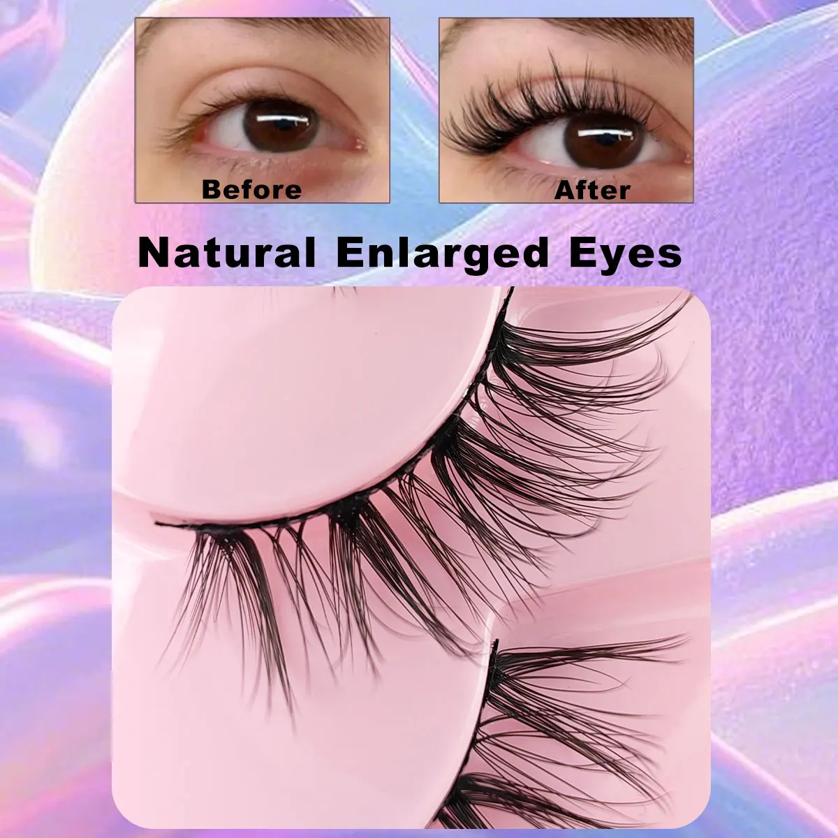 7 أزواج ثلاثية الأبعاد متعددة الطبقات رقيق نصف رموش عين القطة الطبيعية الرموش الصناعية سهلة الارتداء متعددة الاستخدامات للمناسبات المختلفة #4