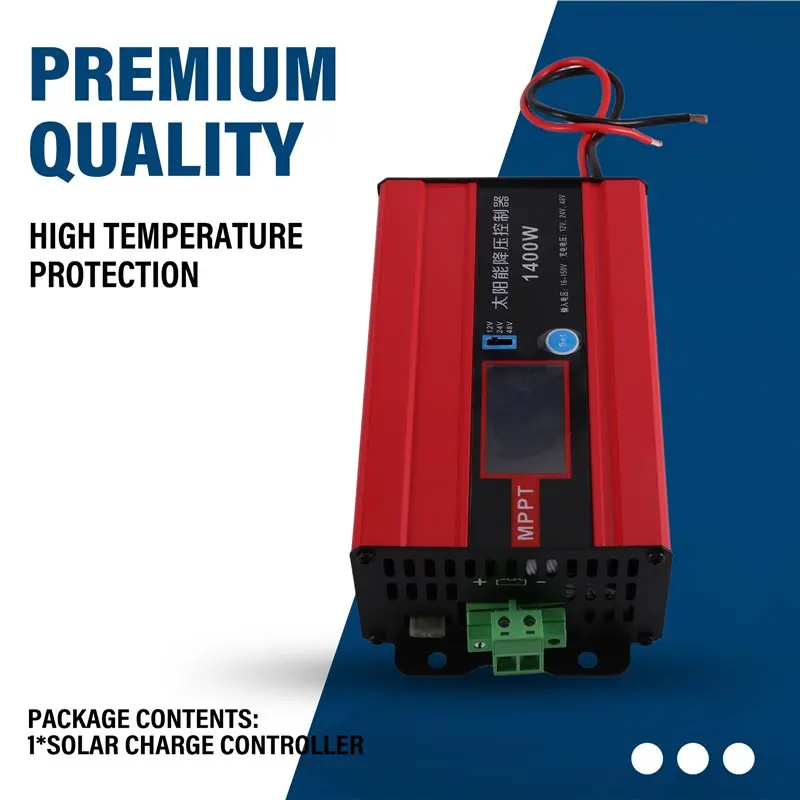 A99E-1400W High Input Voltage Solar Charge Controller Solar Charge Controller Auto 12V 24V 48V 25A Solar Charge Controller