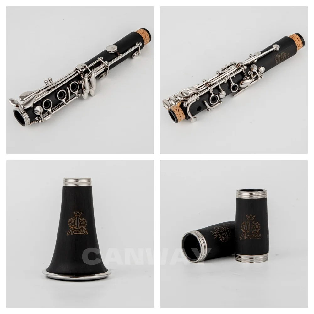Czech Republic Amati Clarinet 17 Keys Bb B Flat Tone Professional Woodwind Instrument Bakelite Complete accessories