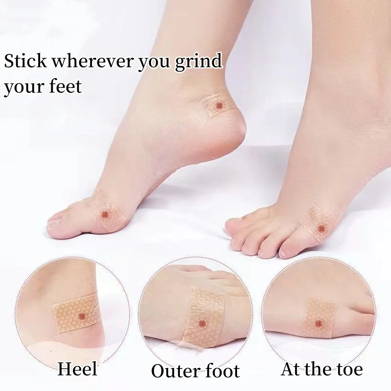 Anti Abrasion Heel Sticker Anti-Pain Magic Weapon High Heels Anti Abrasion Foot Sticker Hidden Hydrogel Anti-Abrasion Sticker