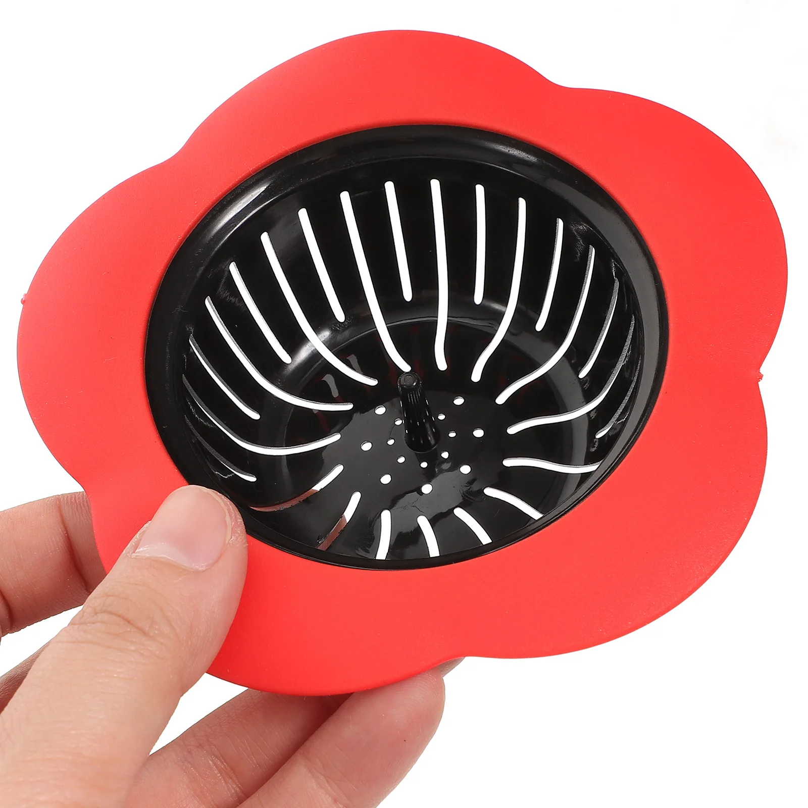 4 قطعة بالوعة المطبخ استنزاف تصفية مصفاة متينة الشعر الماسك للاستخدام المنزلي كبير واسعة حافة مصفاة حوض المطبخ