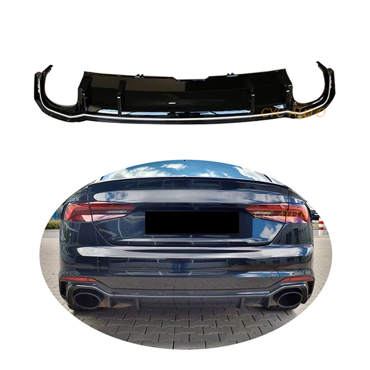 Rear diffuser upgrade to B9 RS5 style for Audis A5 Sport line Normal Style S5 2017 2018 2019