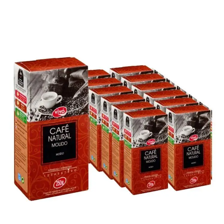 PACK AHORRO de 12 paquetes de Café natural molido VIVO